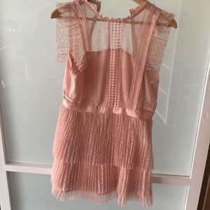 All over lace mini dress NWT
